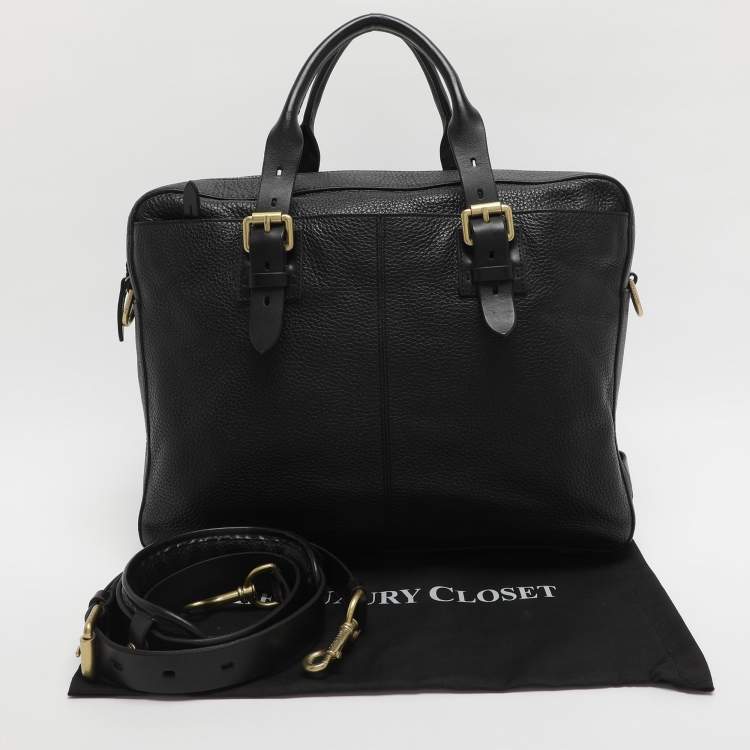 Pre Owned Cole Haan Black Leather Briefcases