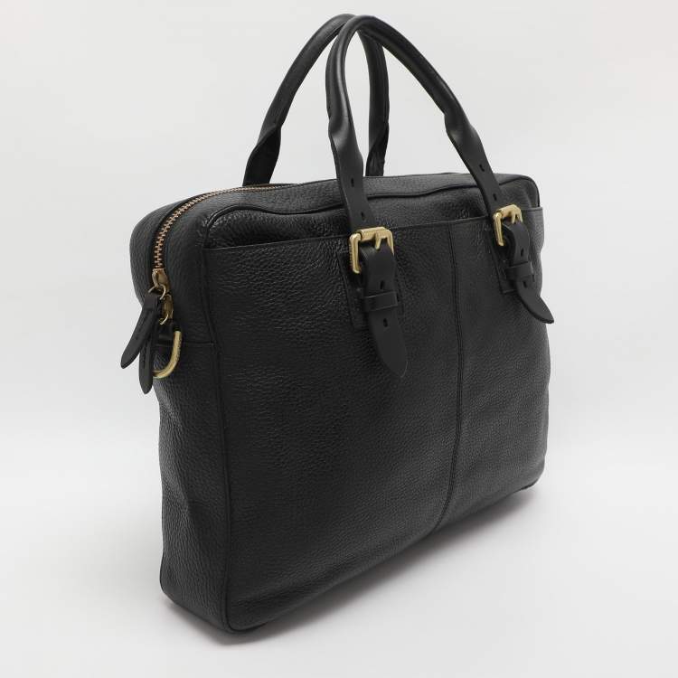 Pre Owned Cole Haan Black Leather Briefcases