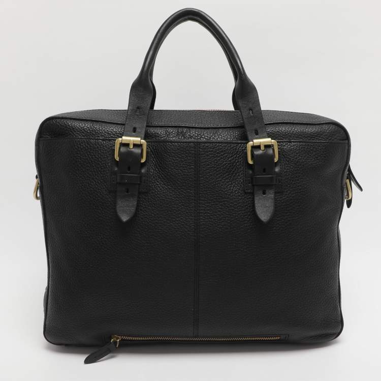 Pre Owned Cole Haan Black Leather Briefcases