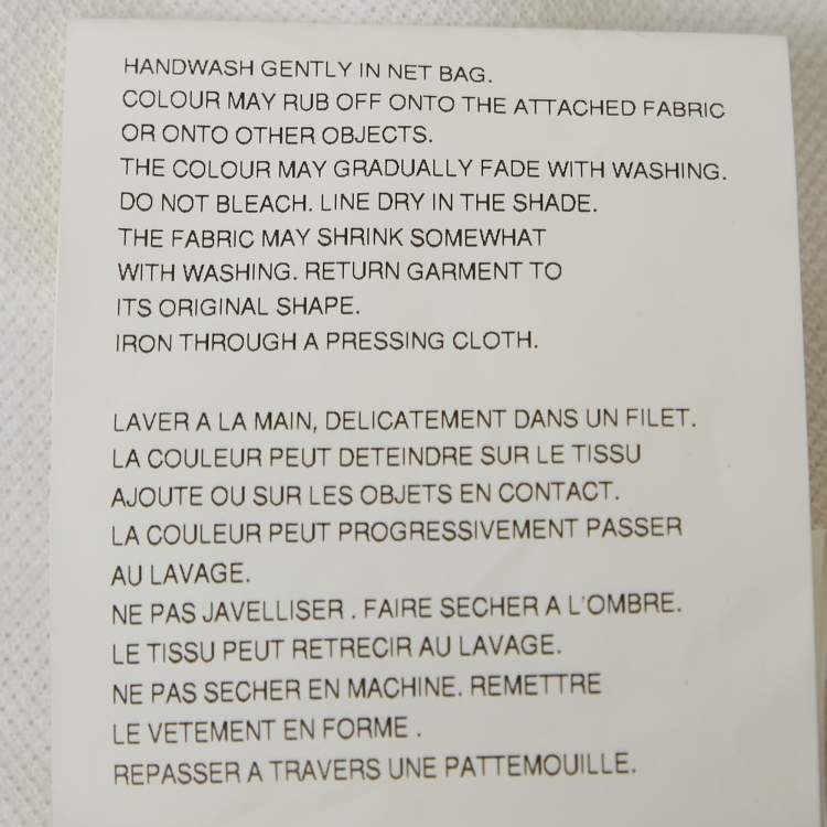 Pre Owned Comme des Garçons Play White Heart Pique Polo T-Shirt XL