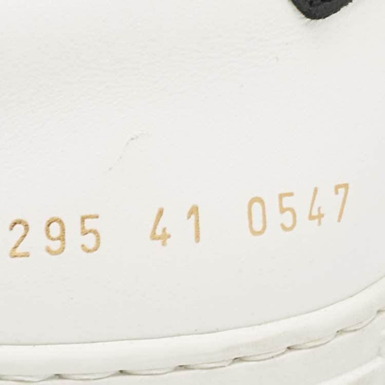 Pre Owned Common Projects White Leather Achilles Lace Up Sneakers Size 41