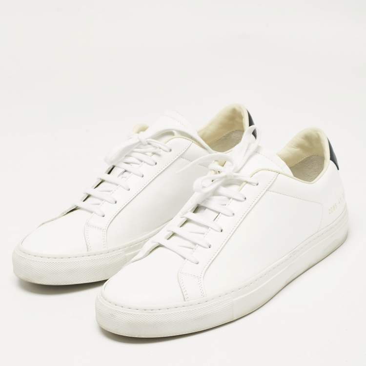 Pre Owned Common Projects White Leather Achilles Lace Up Sneakers Size 41