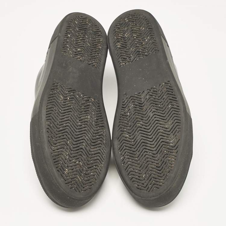 Pre Owned Common Projects Black Leather Achilles Lace Up Sneakers Size 41