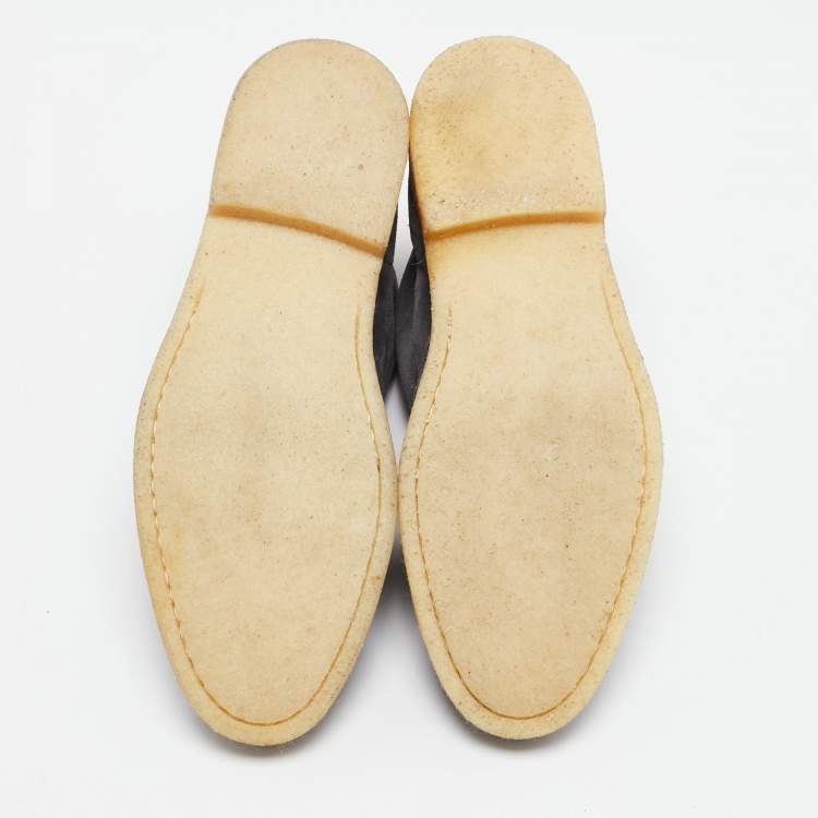 Pre Owned Common Projects Grey Suede Chukka Ankle Length Boots Size 41