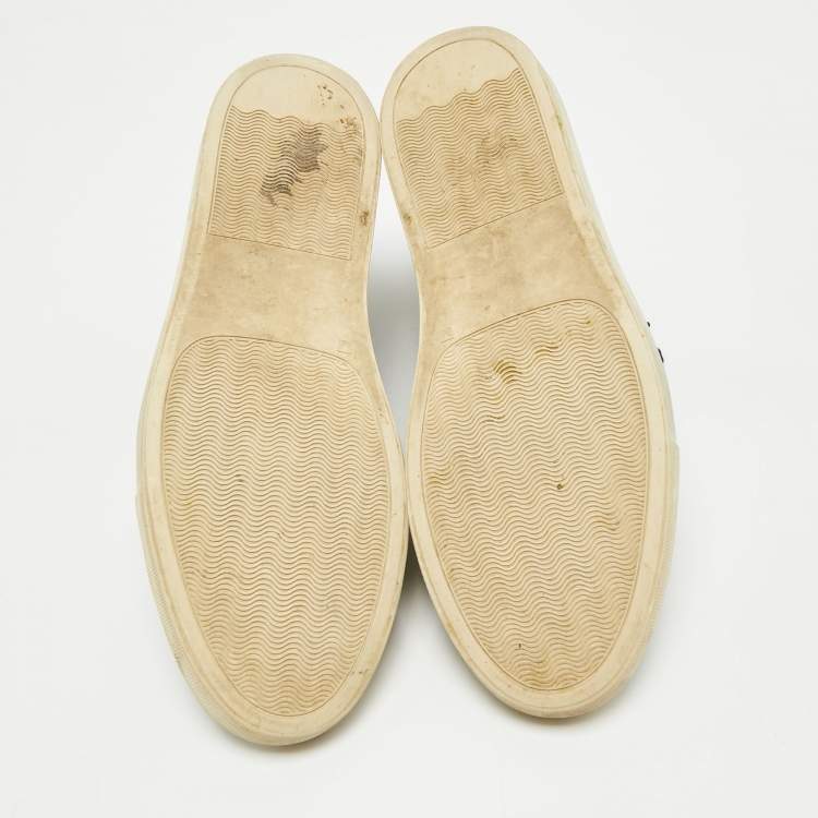 Pre Owned Common Projects Black Leather High Top Sneakers Size 43