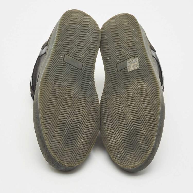 Pre Owned Common Projects Black Leather High Top Sneakers Size 43