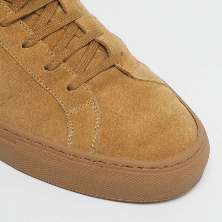 مملوكة مسبقًا Common Projects Brown Suede Achilles Low Top Sneakers Size 44