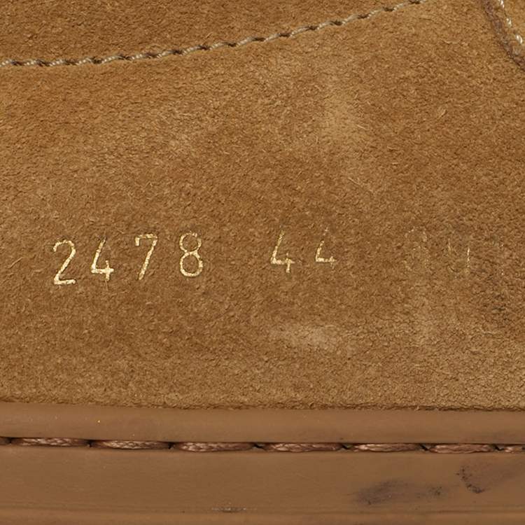 مملوكة مسبقًا Common Projects Brown Suede Achilles Low Top Sneakers Size 44