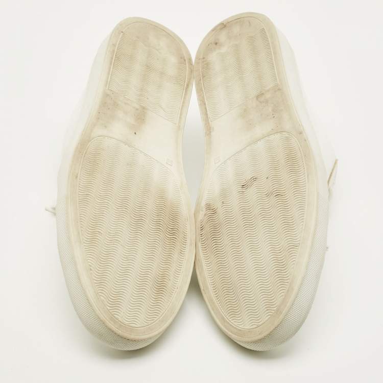 Pre Owned Common Projects Achilles Size 43 White Leather Lace Up Sneakers