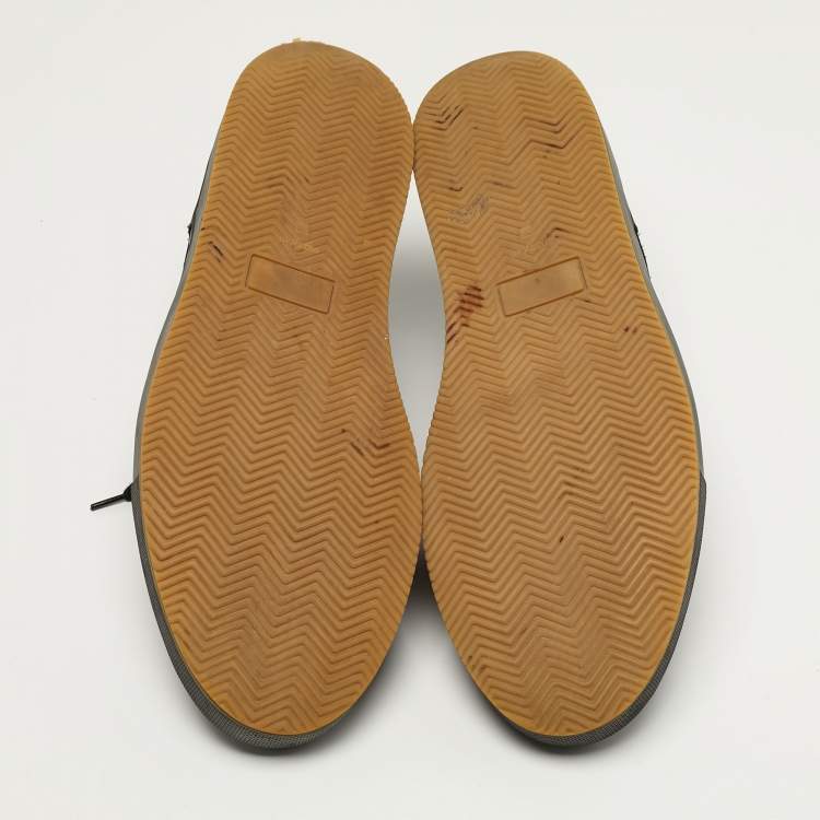 Pre Owned Common Projects Achilles Size 44 Black Leather and Nubuck Leather Lace Up Sneakers