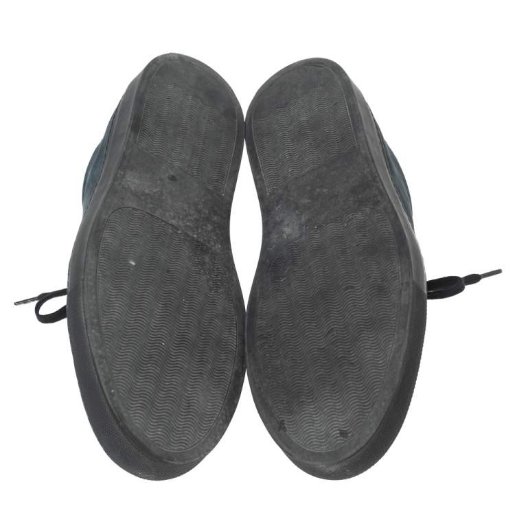 Pre Owned Common Projects Navy Blue Suede Achilles Low-Top Sneakers Size 43