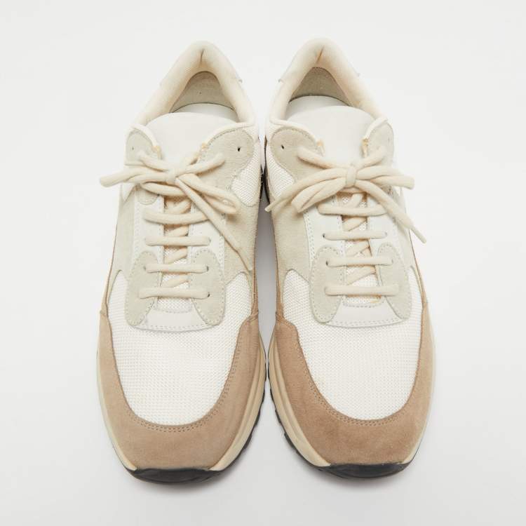 Pre Owned Common Projects Multicolor Suede and Mesh Sneakers Size 41