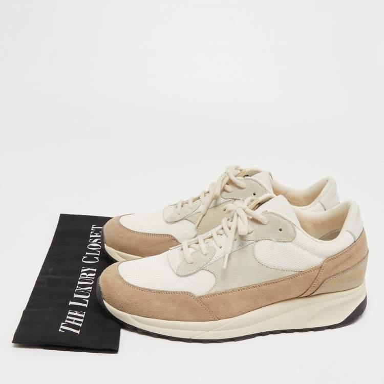 Pre Owned Common Projects Multicolor Suede and Mesh Sneakers Size 41