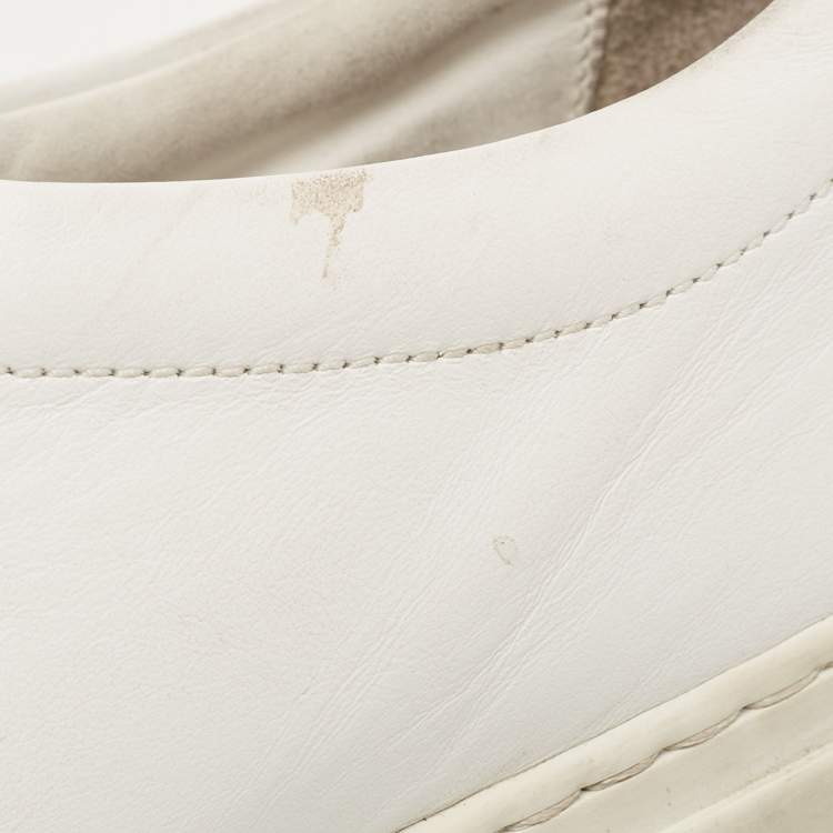 Pre Owned Common Projects White Leather Achilles Sneakers Size 40