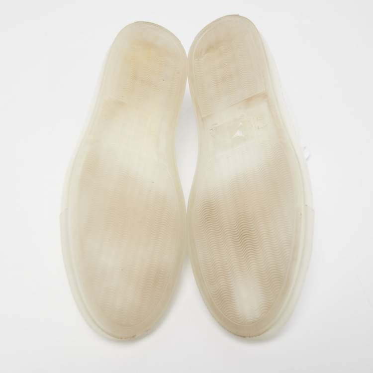Pre Owned Common Projects White Leather Achilles Sneakers Size 41