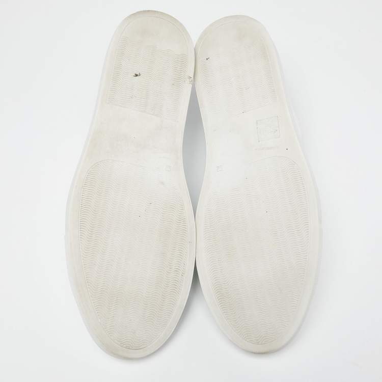 Pre Owned Common Projects White Leather Achilles Sneakers Size 45