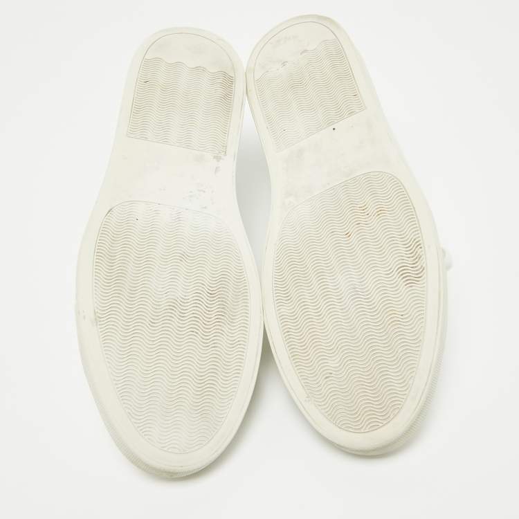 Pre Owned Common Projects White Leather Low Top Sneakers Size 41