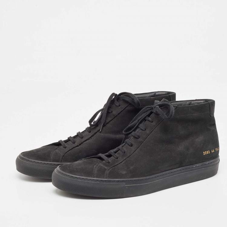 Black suede shops common projects