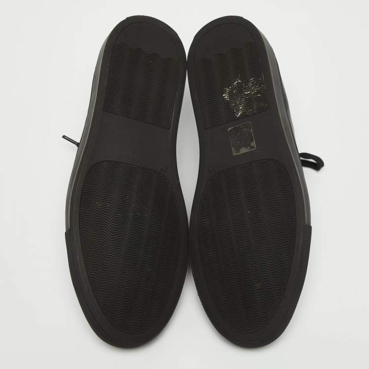 Pre Owned Common Projects Black Leather Achilles Sneakers Size 39