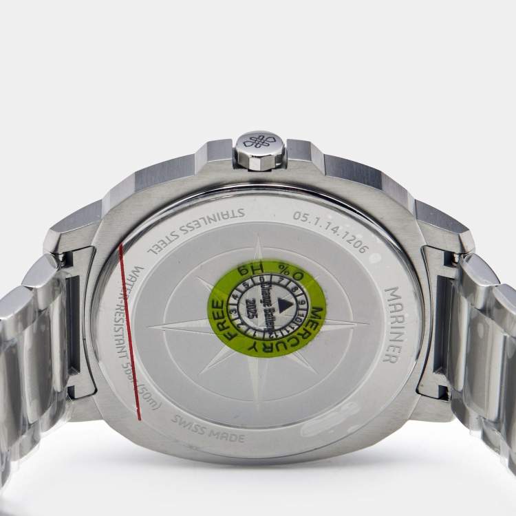 Pre Owned Concord Black Dial Stainless Steel Mariner X 0320573 Men's Wristwatch 40 mm