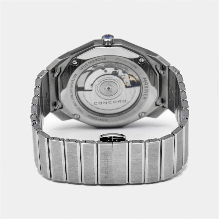 Pre Owned Concord Vignette Green Stainless Steel Mariner SL 0320532M Men's Wristwatch 40 mm