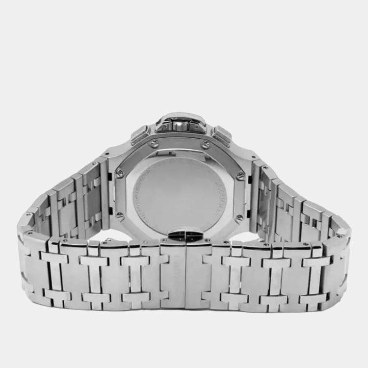 Pre Owned Concord Black Stainless Steel Saratoga 0320490 Automatic Men's Wristwatch 43 mm