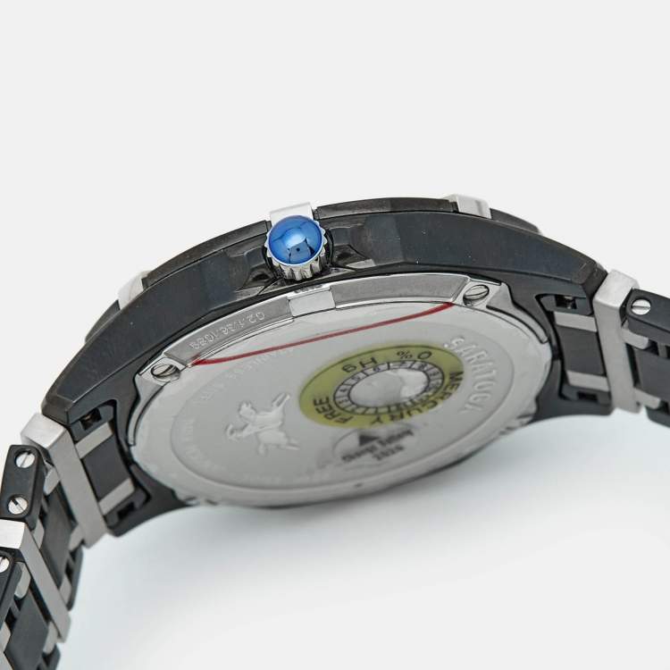 Pre Owned Concord Saratoga 02.1.36.1089 Silver Dial Two Tone Stainless Steel Men's Wristwatch 40 mm