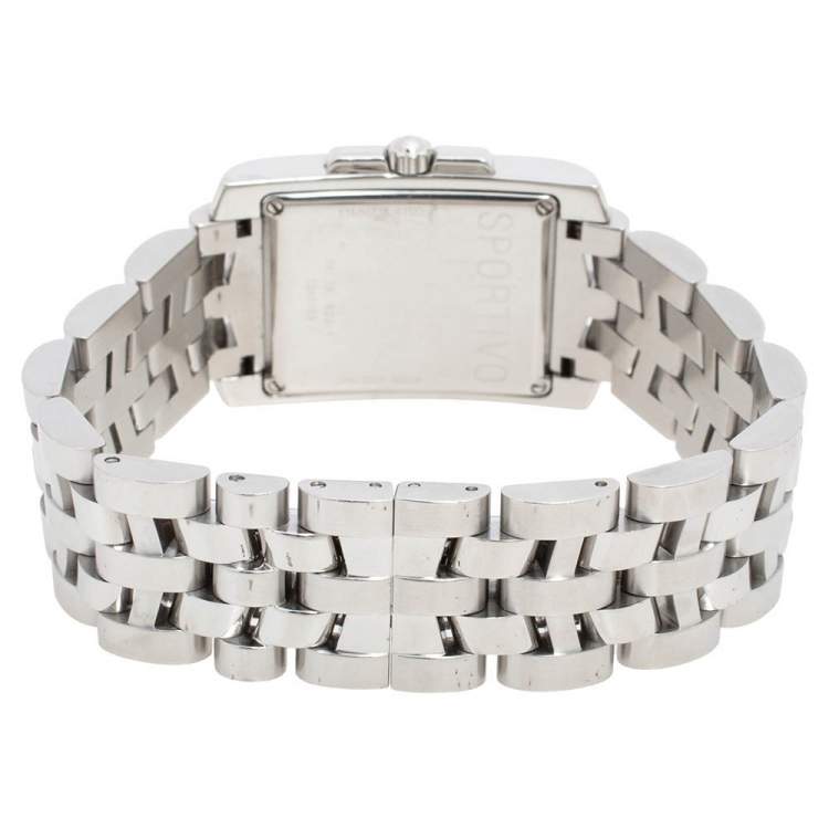 Pre Owned Concord Silver White Stainless Steel Sportivo 14.36.622.1 Men's Wristwatch 26 mm