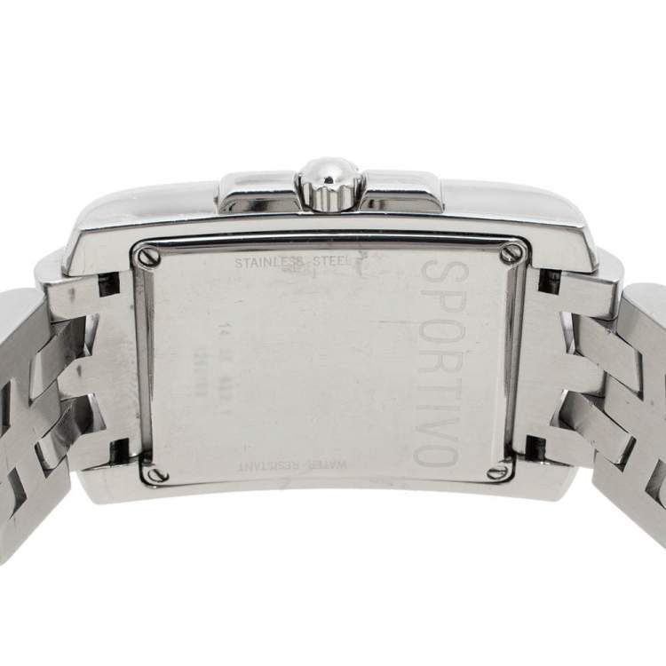 Pre Owned Concord Silver White Stainless Steel Sportivo 14.36.622.1 Men's Wristwatch 26 mm