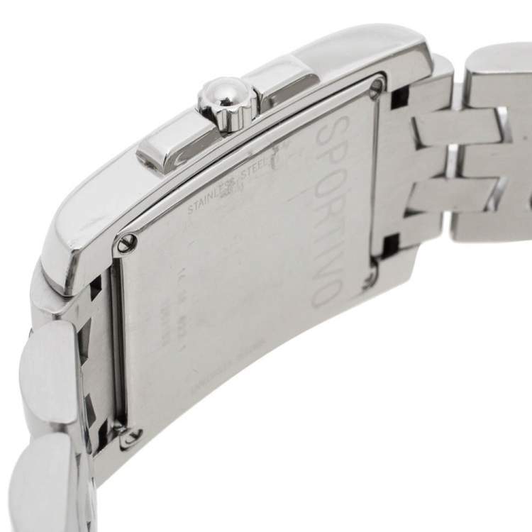 Pre Owned Concord Silver White Stainless Steel Sportivo 14.36.622.1 Men's Wristwatch 26 mm