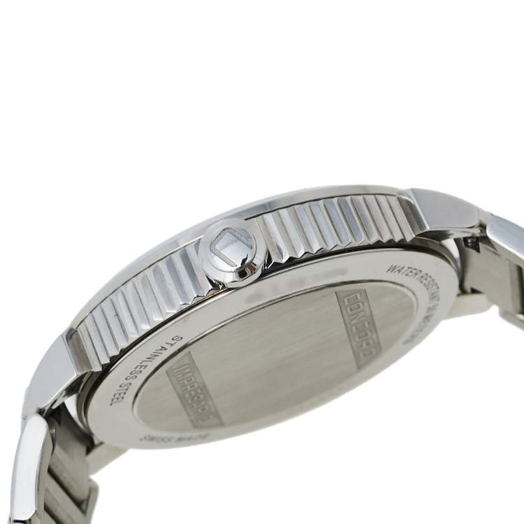 Pre Owned Concord Blue Stainless Steel Impresario 06.1.14.1124 Men's Wristwatch 41 mm