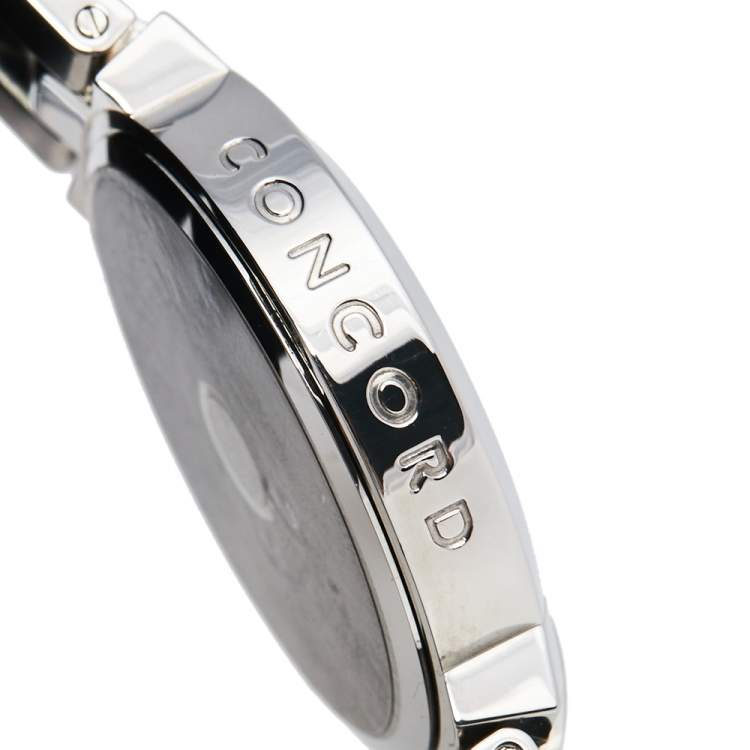 Pre Owned Concord Silver Stainless Steel La Scala 14.C2.1891 Men's Wristwatch 38 mm
