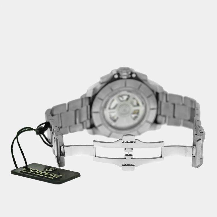 Pre Owned Corum Admiral's Cup A116/04001 Automatic Black Stainless Steel Men's Wristwatch 45 mm