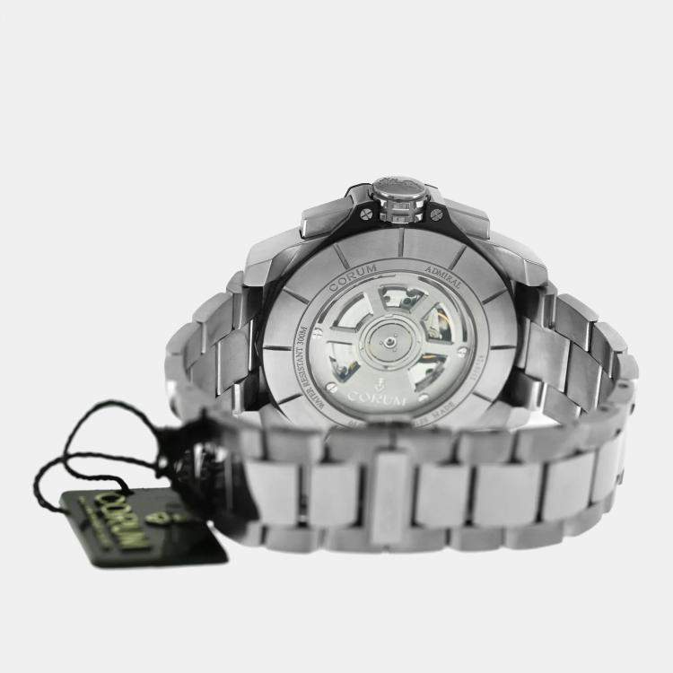 Pre Owned Corum Admiral's Cup A116/04001 Automatic Black Stainless Steel Men's Wristwatch 45 mm