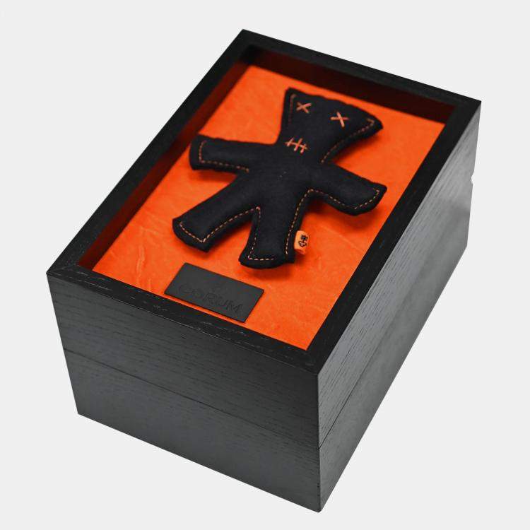 Pre Owned Corum Bubble Baron Samedi 02320.582001 Limited Edition Black Stainless Steel Automatic Men's Wristwatch 45 mm