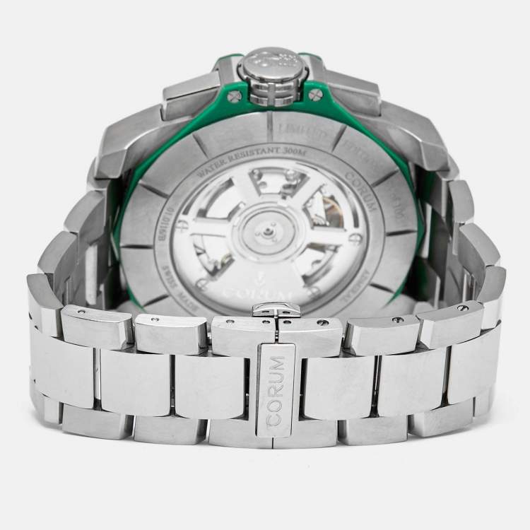 مملوكة مسبقًا ساعة يد رجالية كوروم أدميرال 132.211.04/V200 AV51 قرص أخضر تيتانيوم 45 مم
