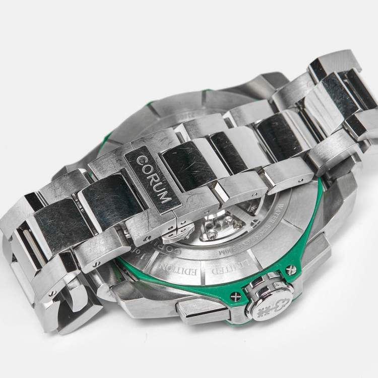 مملوكة مسبقًا ساعة يد رجالية كوروم أدميرال 132.211.04/V200 AV51 قرص أخضر تيتانيوم 45 مم