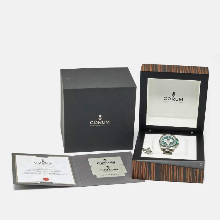 مملوكة مسبقًا ساعة يد رجالية كوروم أدميرال 132.211.04/V200 AV51 قرص أخضر تيتانيوم 45 مم