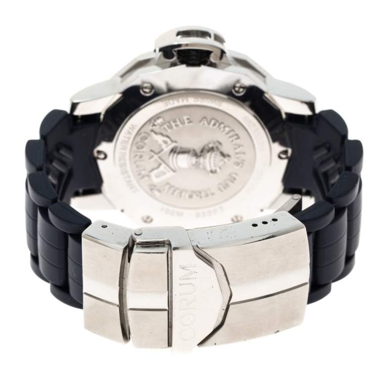 Pre Owned Corum Blue Stainless Steel Admiral's Cup 082.833.20/F373 Men's Wristwatch 41 MM