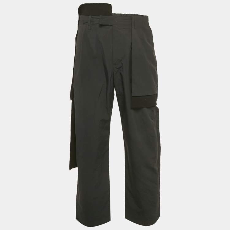 Pre Owned Craig Green Black Synthetic Pocket Detail Trousers S