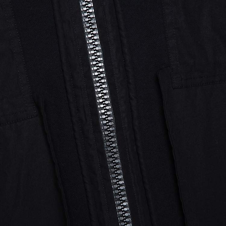 Pre Owned Craig Green Black Cotton Patched String Hoodie L