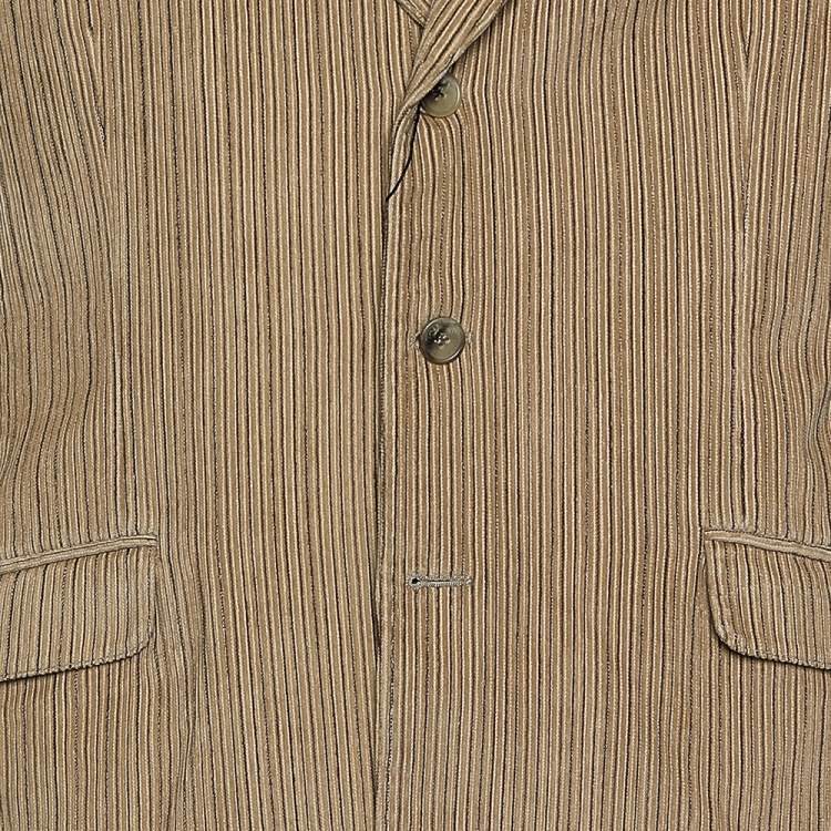 Pre Owned D&G Cream Striped Corduroy Button Front Blazer XXL