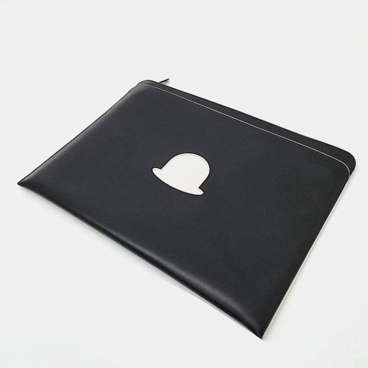 Pre Owned Delvaux Black Leather Clutch