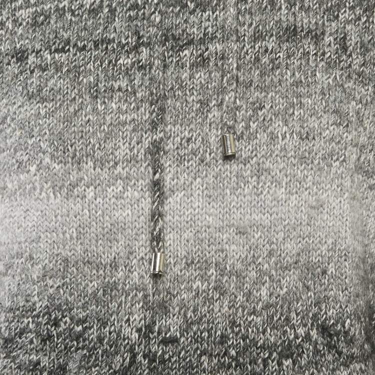Pre Owned D&G Grey Wool Knit High Neck Sweater XXXL