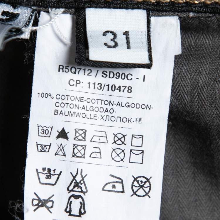Pre Owned D&G Black Denim Jeans Waist 31