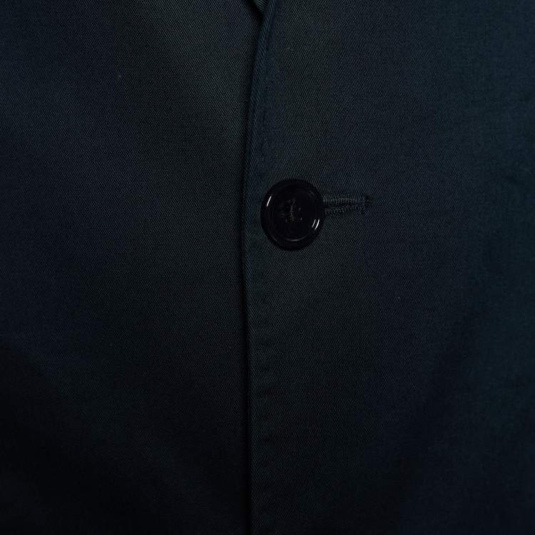 Pre Owned D&G Navy Blue Cotton Button Front Blazer L