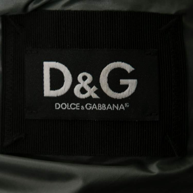 Pre Owned D&G Colorblock Technical Zip Front Hooded Jacket M