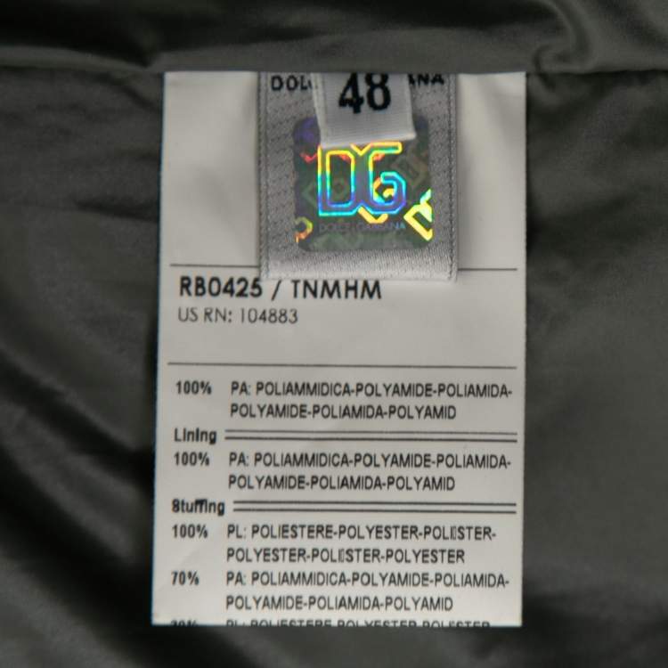 Pre Owned D&G Colorblock Technical Zip Front Hooded Jacket M