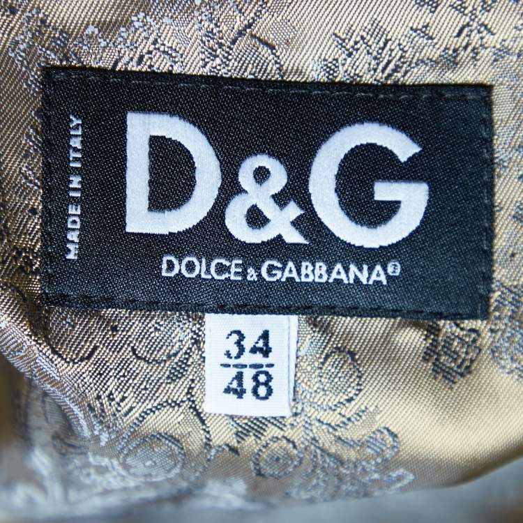 Pre Owned D&G Black Virgin Wool Sleeveless Vest M