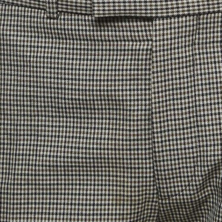 Pre Owned Diesel Black Gold Grey Houndstooth Pants L/Waist 36"